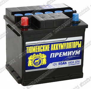 Автомобильный аккумулятор 6СТ-50.1L Premium - фото